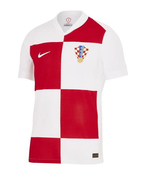 Nike Kroatien Authentic Trikot Home EM 2024 Weiss Rot